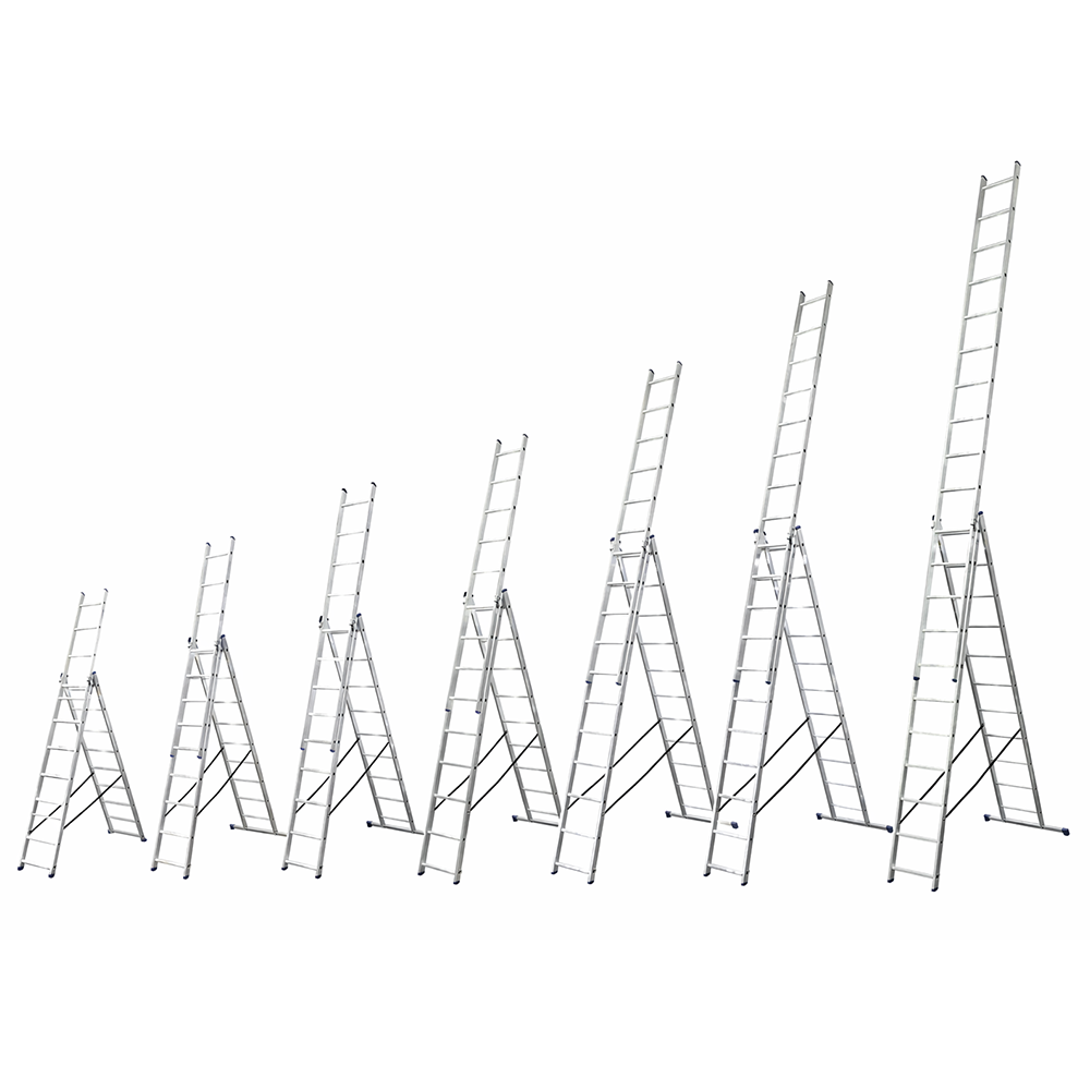 Алюминиевая трехсекционная лестница TRIOMAX VIRASTAR